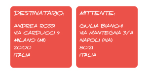Immagine destinatario e mittente
